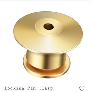 Gold Locking Pin Clasp